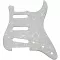 PARAMOUNT PICT Card Strat 3 PLY S-S-S-S-S-S-S, model X100900530 White Sparkle Exotic Veneer Strat Type Pickguard