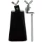Paramount C-8 COWBELL BAC Medium-sized black coated 16.8 cm + free clamps, binding the bass drum edge