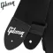 Gibson® Guitar Strap / Authentic 2 "Electric guitar strap model Regular Style Jet Black Black ** Made in USA **