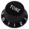 PARAMOUNT, Strat Guitar Tone button, model KPT13BK - Black, guitar tone button, Tone Knob