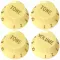 PARAMOUNT TONE button and Volume button, Strat Guitar, model KPTV14V-S1 ivory color Tone Knob, Volume Knob