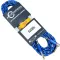 CARLSBRO 6-meter guitar jack cable, nylon, blue, big metal head, model BJ03B-6M + 6M Guitar Cable strap