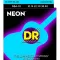 DR Strings NEON สายกีตาร์โปร่ง เบอร์ 10 เรืองแสงในที่มืด สายเคลือบ Extra Light, 10-48 ** Made in USA **