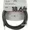 Fender® 5.5 meter jackpot line/Genuine PRO Series 5.5M/18.6FT Instrument Cable/Straight -ngled, Gui