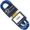 Carlsbro สายแจ็คกีตาร์ 3 เมตร แบบไนลอนถักสีน้ำเงิน หัวโลหะ เส้นใหญ่ รุ่น BJJ033B-3M + ที่รัดสาย 3m Guitar Cable