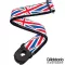 D'Addario® Planet Waves สายสะพายกีตาร์ ปลายสายมีระบบล็อคพิเศษ กว้าง 2 นิ้ว Planet Lock Guitar Strap Union Jack ** Made in Canada **