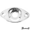 Paramount HJ-002 แผ่นเหล็กรองแจ็ค สำหรับกีตาร์ไฟฟ้า ทรง Les Paul รูปทรงรี Les Paul Jack Plate Chrome