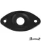 Paramount HJ-002 แผ่นเหล็กรองแจ็ค สำหรับกีตาร์ไฟฟ้า ทรง Les Paul รูปทรงรี Les Paul Jack Plate Black