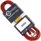 Carlsbro สายแจ็คกีตาร์ 3 เมตร แบบไนลอนถักสีแดง หัวโลหะ เส้นใหญ่ รุ่น BJJ033-3M + ที่รัดสาย 3m Guitar Cable