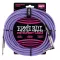 ERNIE BALL®, a nylon jackal line of 7.6M, straight head / bend 25FT Braided, StraigHT / Angle Instrument Cable ** Made in USA **