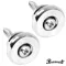 PARAMOUNT HE-014, 2 guitar strap pins, metal head, size 17 mm. Guitar Strap Button ** 1 pack with 2 pieces **