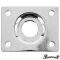 Paramount HJ-005 แผ่นเหล็กรองแจ็ค สำหรับกีตาร์ไฟฟ้า ทรง Les Paul รูปสี่เหลี่ยมฟ Les Paul Jack Plate Chrome