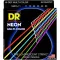 DR Strings สายกีตาร์โปร่ง แบบเรืองแสง เบอร์ 11 สายเคลือบ สีรุ้ง รุ่น NMCA-11 Custom Light, 11-50 ** Made in USA **
