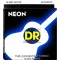 DR Strings NEON สายกีตาร์โปร่ง เบอร์ 12 เรืองแสงในที่มืด สายเคลือบ Medium, 12-54 ** Made in USA **