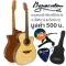 Baracuda OM-300EQ กีตาร์โปร่งไฟฟ้า 41 นิ้ว ทรง OM ไม้แองเกิ้ลแมนสปรูซ /ไม้มะฮอกกานี ลูกบิดนิกเกิลสีเงิน + พร้อมของแถม
