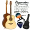 Baracuda OM-200 กีตาร์โปร่ง 41 นิ้ว ทรง OM ไม้แอนเกิ้ลแมนสปรูซ /ไม้มะฮอกกานี ลูกบิดนิกเกิลสีเงิน + พร้อมของแถม