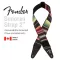 Fender® Sonoran Strap สายสะพายกีตาร์ สำหรับโปร่ง/ไฟฟ้า/เบส กว้าง 2 นิ้ว วัสดุผ้าฝ้ายถัก ปลายสายหนังแท้มีโลโก้ Fender **