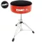 CMC® CM-DT900 / SEAT900 Red, Round Drum Chair Covered with velvet above Good twist legs, double chopsticks