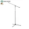 K&M® 21021 Overhead Microphone Stand, a 3 -legged base of the microphone for a high -rise drum, 112 - 201 cm folded.