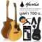 Mantic GT-10GCE 41-inch electric guitar GA shape, top solid, Angle Mandrus Body cable set + free bag & sash