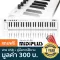 Midiplus X4 Mini คีย์บอร์ดใบ้ 49 คีย์  ทัชชิ่งแบบเปียโน ขนาดพกพา เชื่อมต่อ USB และ MIDI ได้ + แถมฟรีสาย USB & คู่มือ **ป