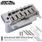 Wilkinson® Strat Bridge สะพานสายกีตาร์ไฟฟ้า หย่องล่างกีตาร์ไฟฟ้า ทรง Strat แบบ 2 เสา มีช่องใส่คันโยก รุ่น WOV08 + แถมฟรี