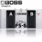 BOSS® FS-6 Dual Foot Switch ฟุตสวิทช์คู่ สามารถเป็นได้ทั้งวงจร Latching BOSS FS-5L และ Unlatching BOSS FS-5U ** ประก