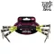 ERNIE BALL® Effect / Jack connector, 15 cm long effects, bent head / 1 pack of 1 pack. There are 3 lines << 6in patch cable >>
