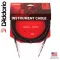 D'Addario® PW-BG-10BK, a nylon guitar cable, 3 meters long, straight / straight head, with 2 floors insulation 10FT Braided, StraigHT / Strai
