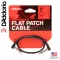 D'Addario® PW-FPR-01, a flat-headed flat head, 30 cm long head / bent head / bend 1 FT / Custom Series Flat Patch Cable / Right-Gang to Right-Gangle.