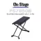 On Stage® FS7850B Foot Rest Guitar Stool The foot plays play the guitar is made of good metal. Adjust 5 levels of 5 - 10 inches.
