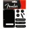 Fender® Strat Accessory Kit แผ่นปิดหลังกีตาร์ไฟฟ้า ทรง Start + ปุ่มหมุน + ฝาครอบ + หัวสวิทช์ + หัวคันโยก