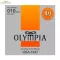 Olympia® HQA-1047 สายกีตาร์โปร่ง เบอร์ 10 แบบ 80/20 Bronze ของแท้ 100% Extra Light, 0.010 - 0.047