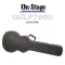 On Stage® GCLP7000 Hardshell Single-Cutway Electric Guitar Case, Strat/Tele Black Guru Star Case Outside plywood material with PVC