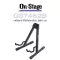 On Stage® GS7462B Professional A-Frame Guitar Stand guitar stand for airy guitar, electric guitar, good metal bass, foldable