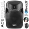 Ace PBO-12L ลำโพง PA Speaker ดอกวูฟเฟอร์ 12" มีลำโพงทวีต แบตในตัว ต่อบลูทูธได้ มีล้อลาก มีหูลาก + แถมฟรีไมค์ไร้สาย & รี
