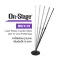 On Stage® MS8412 MIC Stand Mike stands high, 104-175 cm. Round base is 15 degrees.