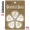 D'Addario® 1CWH4-10GD2  Guitar Pick ปิ๊กกีตาร์ ลายศิลปิน Grateful Dead ทรงหยดน้ำ ความหนา Medium 0.70 มม. 1 แพ็ค มี 10