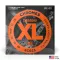D'Addario® ECG23 สายกีตาร์ไฟฟ้า เบอร์ 10 วัสดุโลหะโครม XL Chrome Flat Wound ของแท้ 100% Extra Light, 10-48 ** Made in