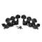 Ready to send a knob of a black steel guitar, airy guitar knob, 1 set of McQueen 6 pieces
