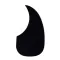 Rasvone ADP10 Piccard Guitar for Size 40 "/ 41" Water Drop -shaped with glue stripe on the back and attached - Acoustic Guitar Standard