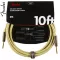 Fender® Deluxe Series Tweed, 3M, nylon, 100% genuine gold plated golden head, double sides, yellow 10FT Instrument C