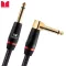 MONSTER® BASS2-12A, Jack Star Star bass jack cable, 12 feet 3.6 meters, straight head/bend gold plated Bass 12FT Angled to StraigHT in