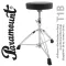 PARAMOUNT, a double chromium drum chair, spiral rotating, adjustable 48-59 cm, 28 cm seats, T1B Drum Thro