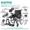 Karma, aluminum cart, Flexx HD, special seat 22 inches, weighing 170 kg aluminum wheelchair with extra wide seat