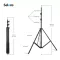 2M Light Stand Tripod with 1/4 Screw Head for Photo Studio Softbox Video Flash Umbrella Reflector Lighting