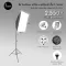 Softbox 45W x 4 lights with 2.1 m light stand