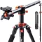 K&F Sa254T1, lightweight, compact, camera legs for Canon Nikon, a professional camera, DSLR, 93 inch, aluminum