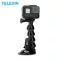 TELESIN Jaws Flex ดูดถ้วยรถหน้าต่างผู้ถือ Gooseneck ยืดหยุ่นสำหรับ GoPro Xiao Yi 4K สำหรับ DJI Osmo Action