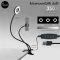 The ring lights are ready to hold the mobile phone with a tablet table.
